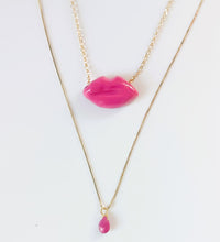 Load image into Gallery viewer, "Brace": collana con Rubino a goccia