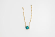 Load image into Gallery viewer, Bracciale Padel con pallina turchese smaltata e oro