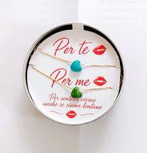 Carica l'immagine nel visualizzatore di Gallery, Bracciale Richiamo d’Amore | Gioiello con cuore in ceramica
