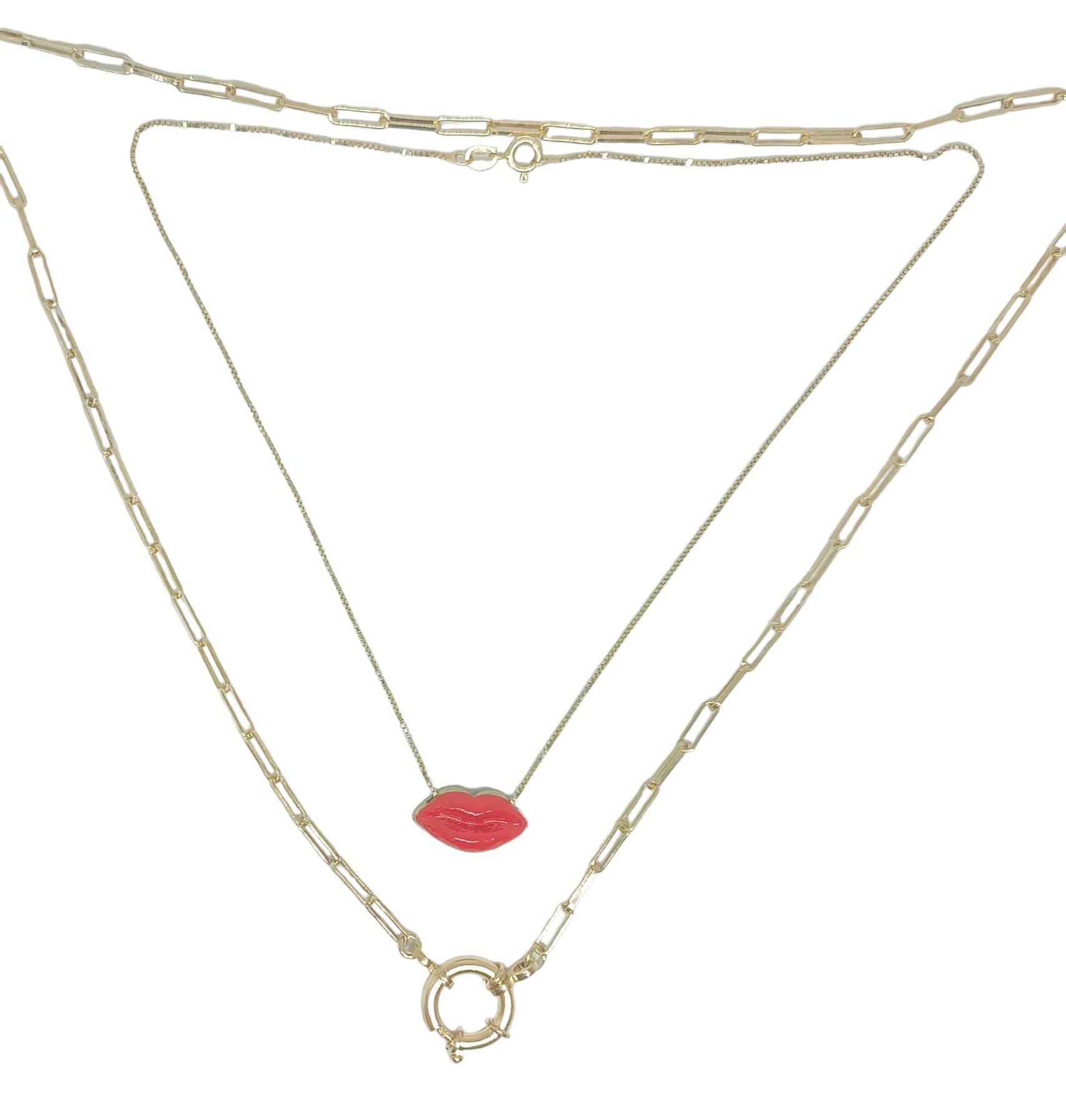 SINGULARU Collana Fine Tinsel In Acciaio Placcato Oro 18kt - Catena Sottile 45+5 Cm, Larga 1,4 Mm, Gioiello Donna Minimal, Garanzia 3 Anni