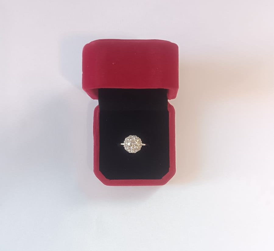 PROMESSA – Anello Solitario in Moissanite Princess