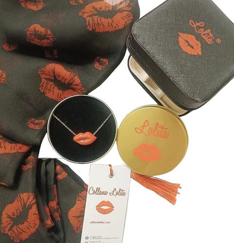 Kiss Box Collana Lolita portagioie e foulard